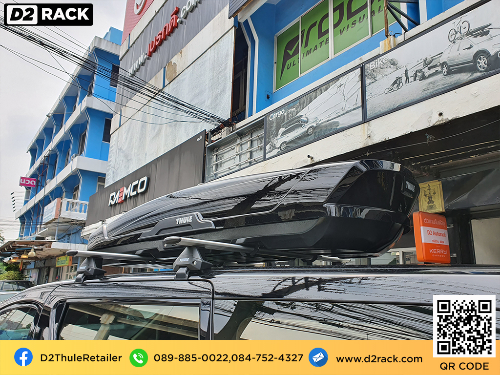 กล่องติดหลังคา มือสอง thule thule Motion XT XL กล่องสัมภาระบนหลังคา มือสอง ราคาถูก กล่องใส่สัมภาระ บนหลังคารถ : ผลงานติดตั้ง กล่องหลังคารถยนต์ roof box Toyota Alphard อัลพาร์ด