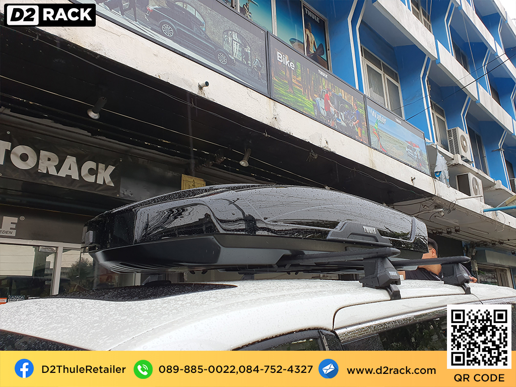 ที่วางของบนหลังคา thule Motion XT XL กล่อง RoofBox กล่องสัมภาระ roof box กล่อง สัมภาระ บน หลังคา : ผลงานติดตั้ง กล่องToyota Alphard อัลพาร์ด