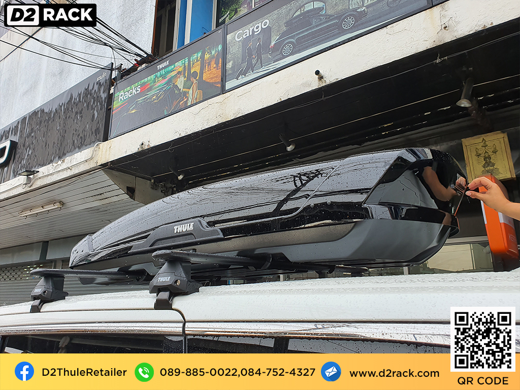 กล่องใส่สัมภาระบนหลังคา THULE thule Motion XT XL roofbox กล่อง บน หลังคา รถ กล่องสัมภาระ : ผลงานติดตั้ง กล่อง Toyota Alphard อัลพาร์ด
