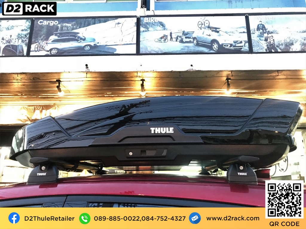  กล่องติดหลังคาคารถ thule Motion XT M roof box ราคาถูก ที่วางของบนหลังคา กล่องหลังคารถ : ผลงานติดตั้ง กล่องหลังคารถยนต์ roof box Mazda CX5