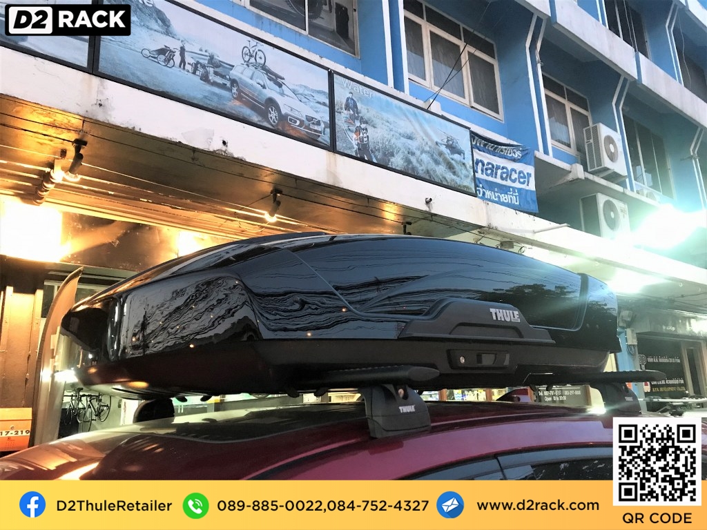 กล่องวางของบนหลังคา thule Motion XT M ขาย roofbox มือสอง กล่องติดหลังคาคารถ ที่เก็บของบนหลังคา : ผลงานติดตั้ง กล่องหลังคารถยนต์ roof box Mazda CX5
