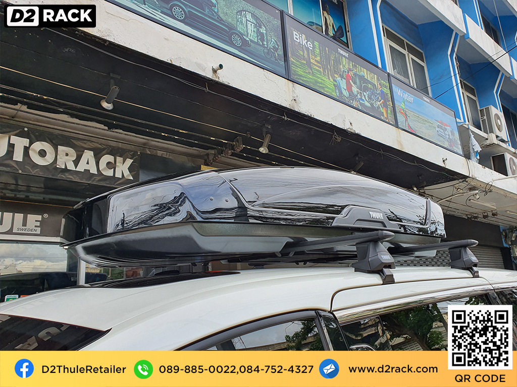 กล่องติดหลังคาคารถ thule Motion XT XL roof box ราคาถูก ที่วางของบนหลังคา กล่องหลังคารถ : ผลงานติดตั้ง กล่องหลังคารถยนต์ roof box Toyota Alphard อัลพาร์ด