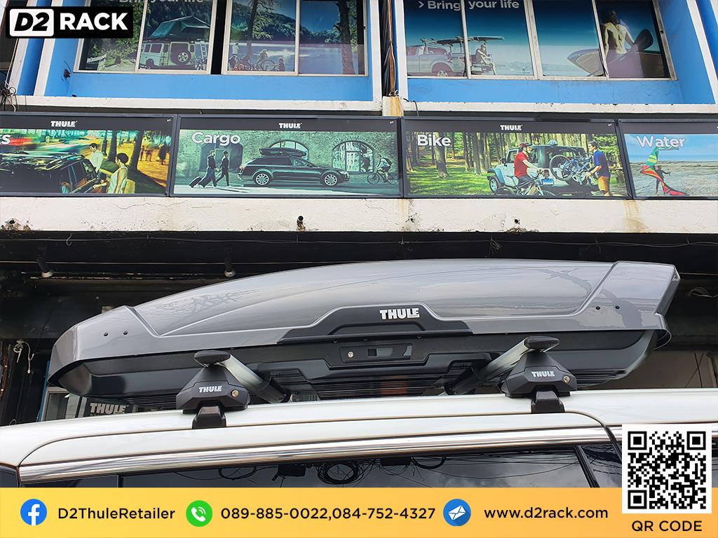 กล่องบนหลังคา thule Motion XT XL ที่วางของบนหลังคา กล่องสัมภาระบนหลังคา มือสอง กล่องสัมภาระบนหลังคา : ผลงานติดตั้ง กล่องหลังคารถยนต์ roof box Toyota Alphard อัลพาร์ด