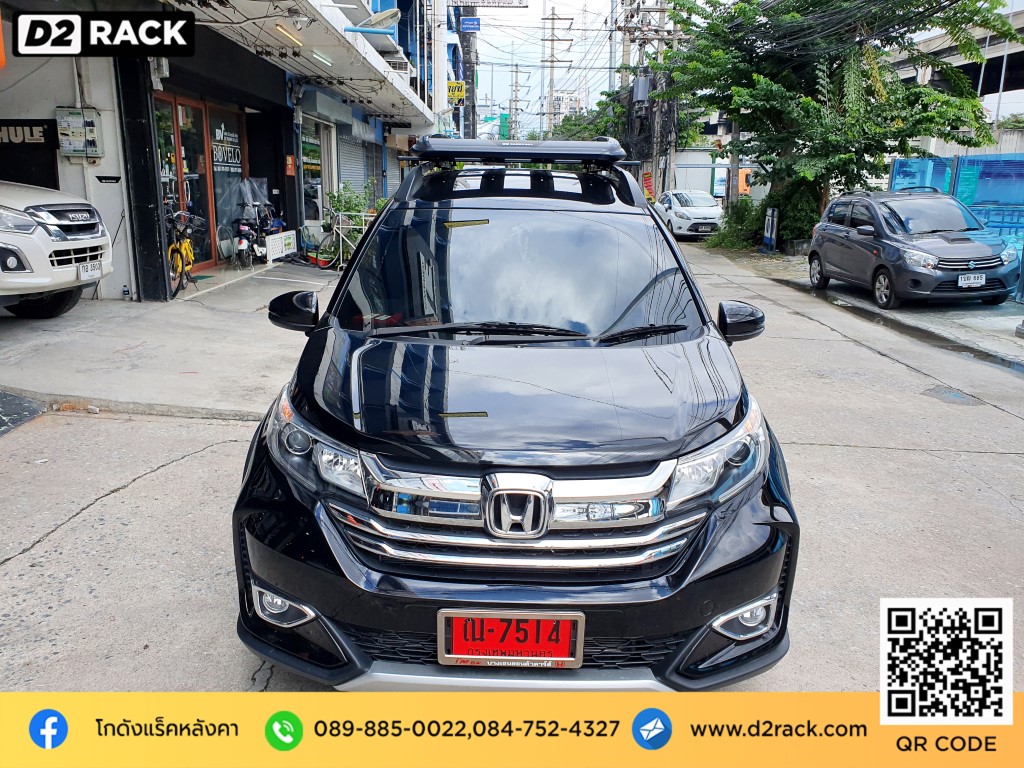 แร็คหลังคารถ Honda BRV แร็คหลังคา thule มือ สอง แครี่บอย Carryboy รุ่น CB550N แร็คหลังคา อลูมิเนียม ฮอนด้า BR-V แร็คหลังคา offroad d2 autorack คานแร็คหลังคา