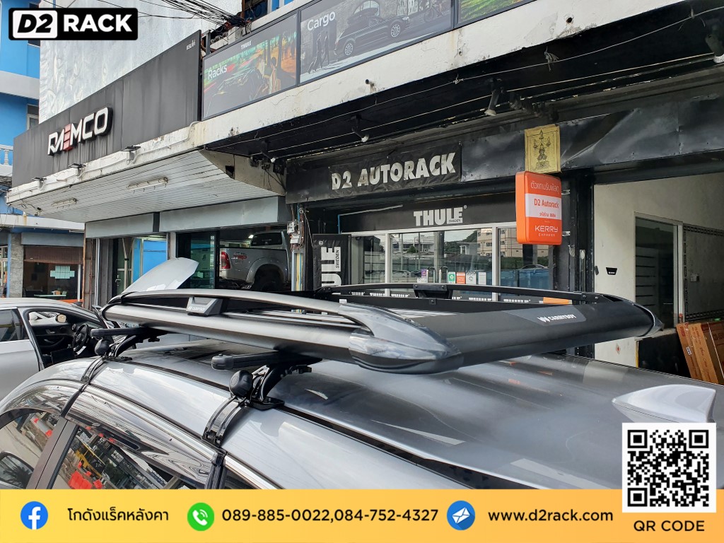rack หลังคา Honda CRV G5 แร็คหลังคาราคา ถูก แครี่บอย Carryboy รุ่น CB550N ตัวจับแร็คหลังคา ฮอนด้า ซีอาร์วี G5 ร้านติดแร็คหลังคา คานขวางมือสอง d2 autorack แร็คติดหลังคารถ