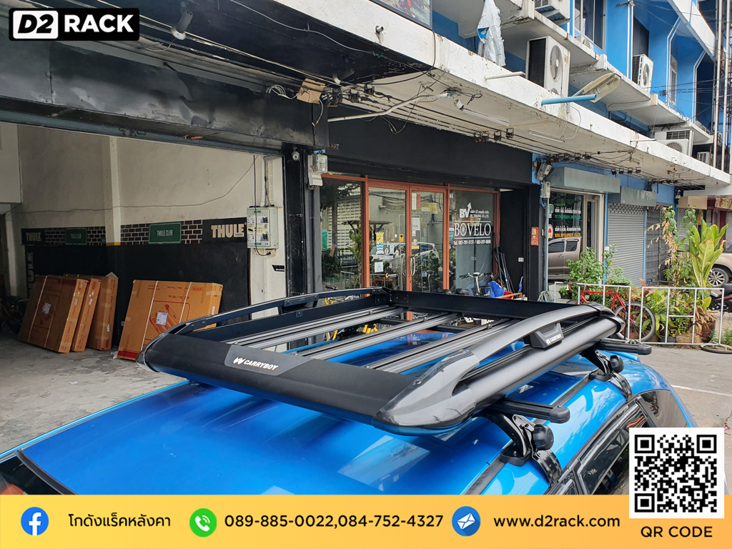 ขายแร็คหลังคา honda jazz 4x4 ฮอนด้า แจ๊ส แร็คหลังคารถ แครี่บอย carryboy รุ่น CB550N nameka rack ดี ไหม ตะแกรงหลังคารถยนต์ ราคาแร็คติดหลังคารถ