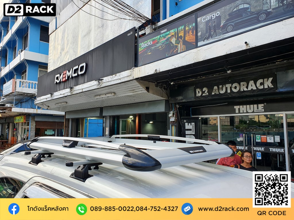 ติดแร็คหลังคาข้อเสีย Carryboy รุ่น CB550N สำหรับ มิว7 แร็คมือสอง ราวหลังคารถเก๋ง Isuzu Mu-7 rack ติดหลังคารถ ถาดแร็ค ขาแร็คหลังคา แครี่บอย