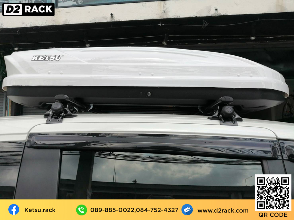 กล่องอเนกประสงค์บนหลังคารถ KETSU M1 roof box กล่องสัมภาระบนหลังคา กล่องบนหลังคา กล่องอเนกประสงค์บนหลังคารถ : ผลงานติดตั้ง กล่องหลังคารถยนต์ roof box Honda Freed ฟรีด