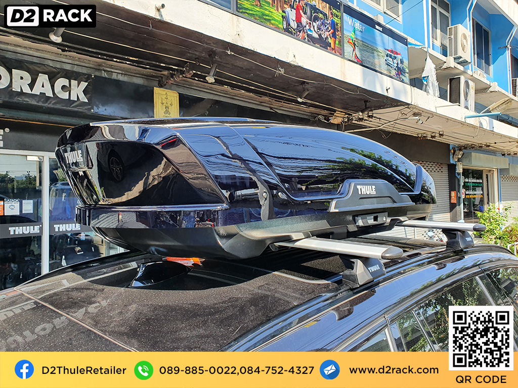 กล่องติดหลังคา มือสอง thule thule Motion XT M กล่องสัมภาระบนหลังคา มือสอง roof box ราคา ถูก กล่องใส่สัมภาระ บนหลังคารถ : ผลงานติดตั้ง กล่องหลังคารถยนต์ roof box BMW X3