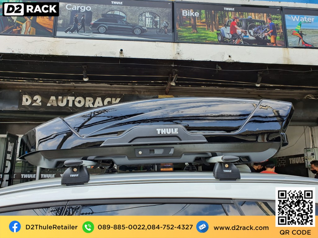 แร็ ค หลังคา มือ สอง THULE RoofBox Motion XT M กล่องอเนกประสงค์บนหลังคารถ กล่อง สัมภาระ บน หลังคา กล่องวางของบนหลังคา : ผลงานติดตั้ง กล่อง Volvo XC60 เอ็กซ์ซี60