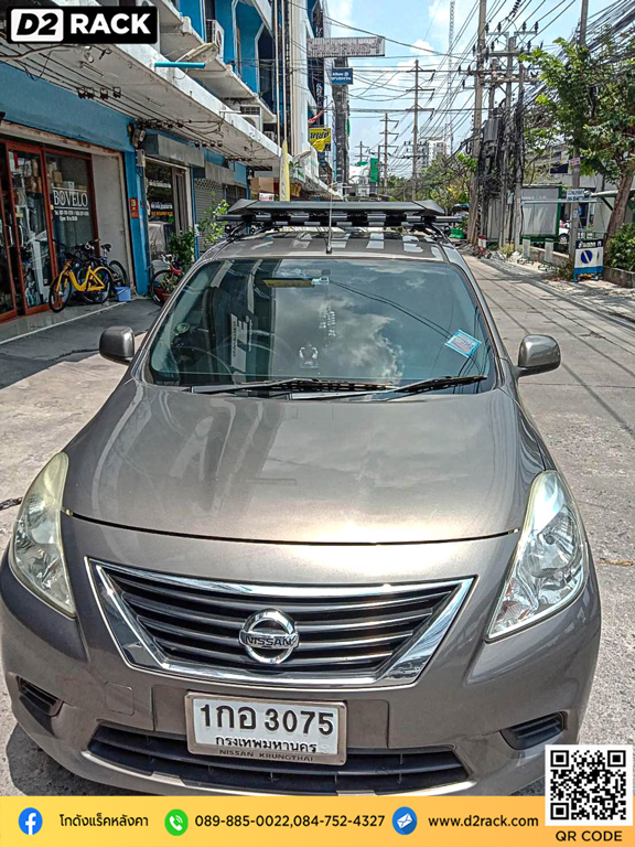 ขายึดแร็คหลังคา VRK รุ่น Modern สำหรับ นิสสัน อัลเมร่า แร็คมือสอง วีอาร์เค ใส่แร็คหลังคา nissan almera ราวติดหลังคารถ รามอินทรา rack หลังคารถ