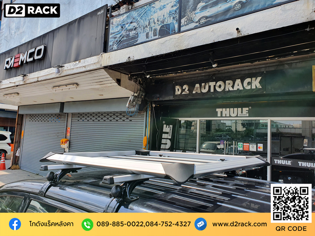 rack หลังคา vrk รุ่น modern สำหรับ โตโยต้า อแวนซา แร็คมือสอง วีอาร์เค ราวแร็คหลังคา toyota avanza คานขวางมือสอง ราคา แร็คติดหลังคารถ