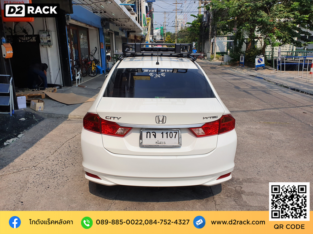 วิธีติดแร็คหลังคารถเก๋ง vrk รุ่น tray 001 สำหรับ ฮอนด้า ซิตี้ แร็คมือสอง วีอาร์เค ที่วางของบนหลังคารถเก๋ง honda city รถคลาสสิค ตัวจับแร็คหลังคารถเก๋ง