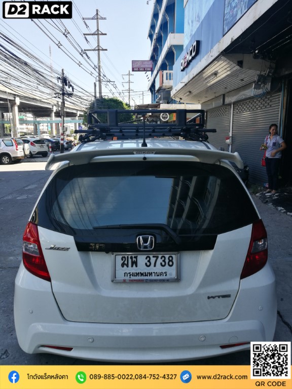 แร็คติดหลังคารถ VRK รุ่น Tray 001 วีอาร์เค สำหรับ ฮอนด้า แจ๊ส แร็คมือสอง ติดแร็คหลังคา รถมือสอง Honda Jazz ขาจับแร็คหลังคา offroad แร็คหลังคามือสอง pantip ร้านขายแร็คหลังคามือสอง