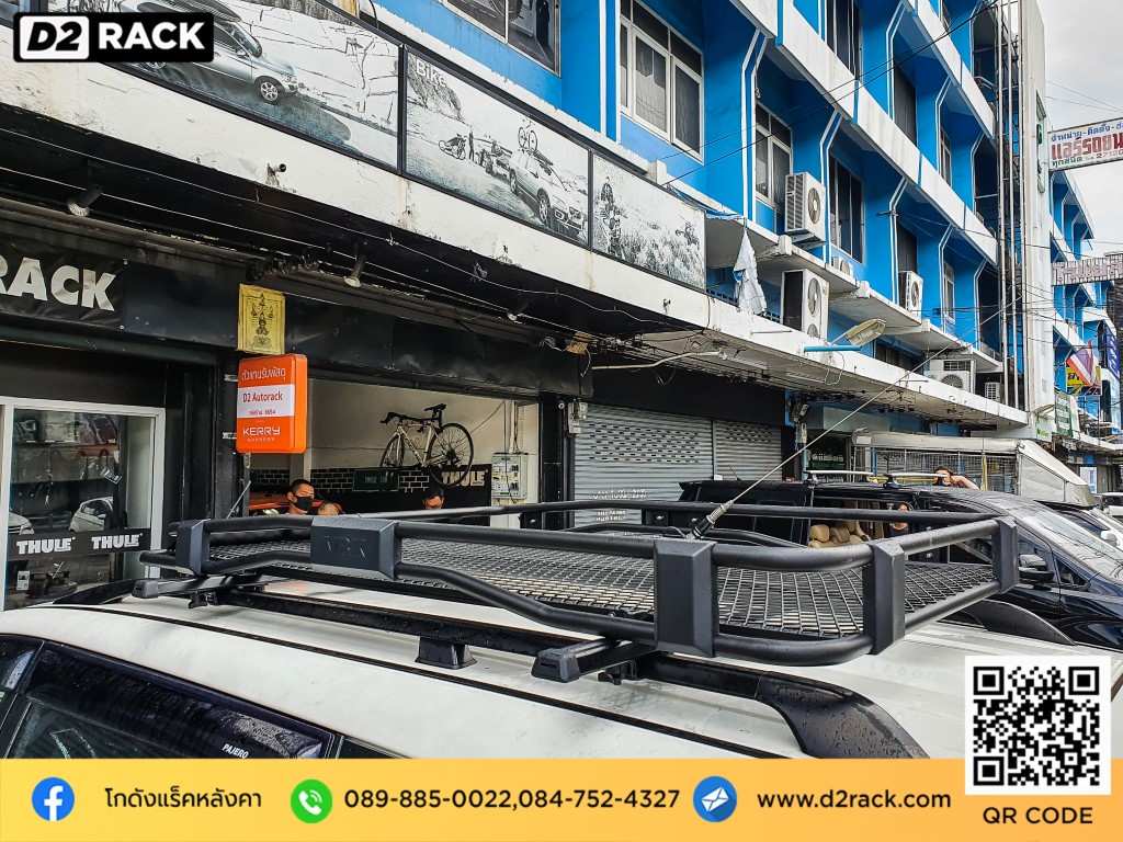 ราวหลังคารถ VRK รุ่น Tray 002 สำหรับ มิตซูบิชิ ปาเจโร่ สปอร์ต แร็คมือสอง แร็คหลังคามือสอง mitsubishi pajero sport 08-14 nameka rack ดี ไหม แร็คหลังคา ราคา ขายึดแร็คหลังคารถ