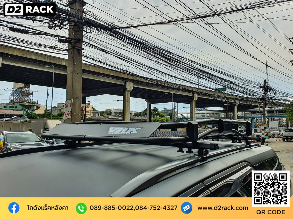 d2 autorack VRK รุ่น Tray 002 สำหรับ โตโยต้า ฟอร์จูนเนอร์ นิว แร็คมือสอง หลังคา rack หลังคารถเก๋ง ติดแร็คหลังคา รถเก๋ง ราคาขาจับ แร็คหลังคามือสอง คานขวางมือสอง