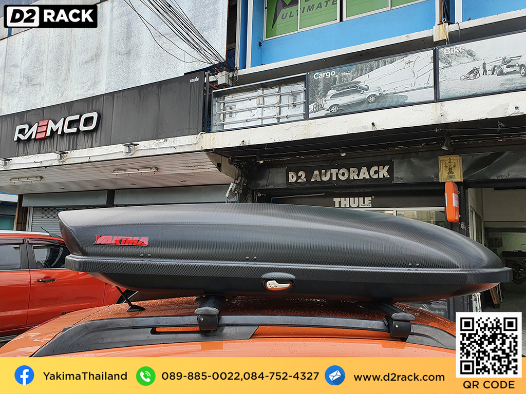 ขาย roofbox YAKIMA Skybox 16 ที่วางของบนหลังคา กล่องสัมภาระบนหลังคา กล่องเก็บของติดรถยนต์ : ผลงานติดตั้ง กล่องหลังคารถยนต์ roof box Subaru XV เอ็กซ์วี