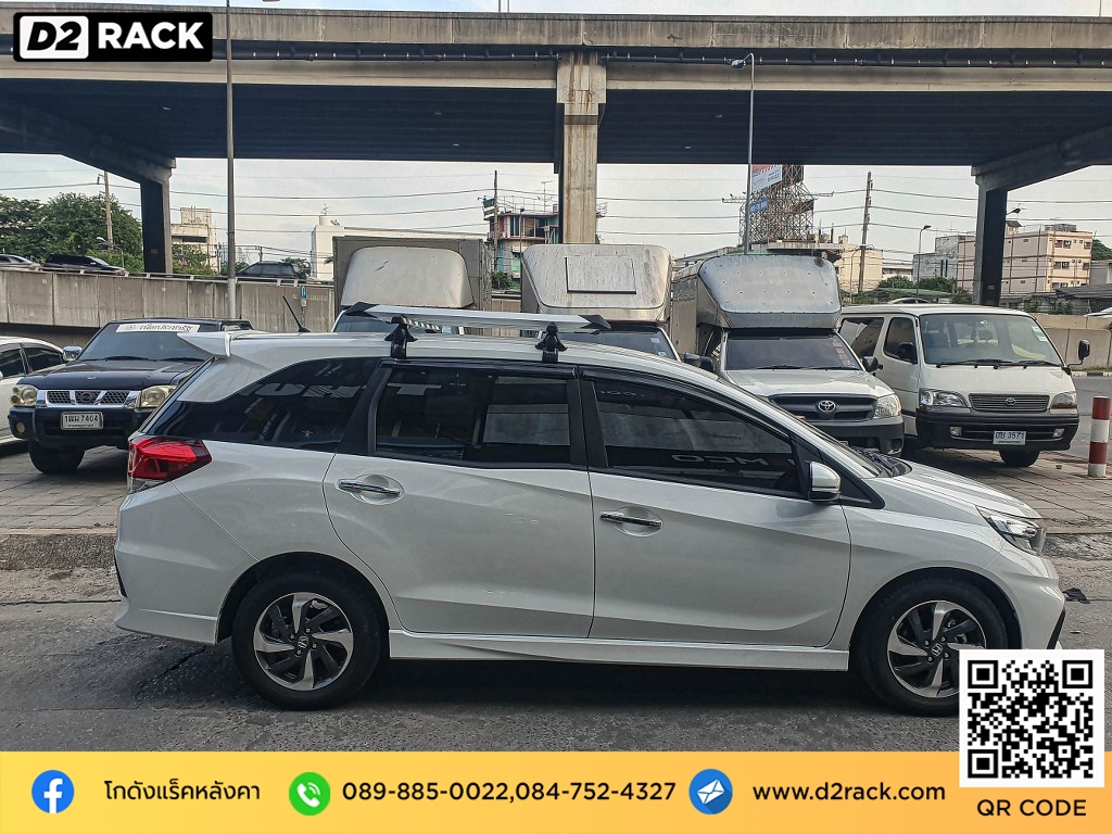 ขายึดแร็คหลังคามือสอง vrk รุ่น modern สำหรับ ฮอนด้า โมบิลิโอ้ แร็คมือสอง วีอาร์เค honda mobilio รถตู้หัวจรวด มือสอง เหล็กติดหลังคา รถ แร็คหลังคารถเก๋งมือสอง