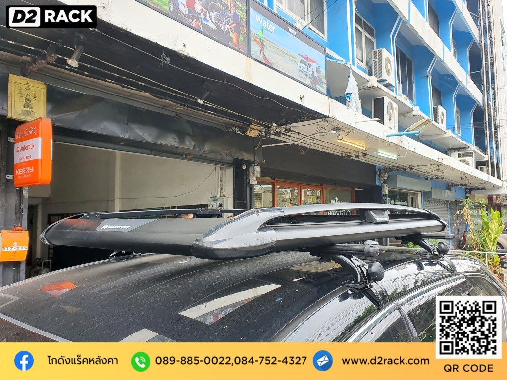 แร็คหลังคารถ Carryboy รุ่น CB550N สำหรับ ฮอนด้า ซีอาร์วี แร็คมือสอง ร้านขายแร็คหลังคามือสอง Honda CRV G5 แร็คหลัง วิธี ใส่ แร็คหลังคา แครี่บอย คานแร็คหลังคา