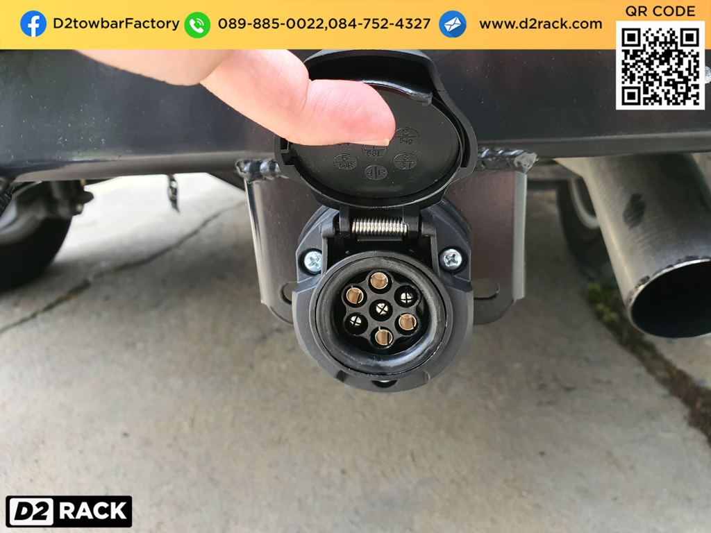 towbarhitch Toyota Revo หัวบอลลากเรือ รีโว่ ชุดลากพ่วงมือสอง ชุดลากมอเตอร์ไซต์ ชุดลากเรือมือสอง : งานติดตั้ง D2towbar ชุดลากเรือ Toyota Revo 