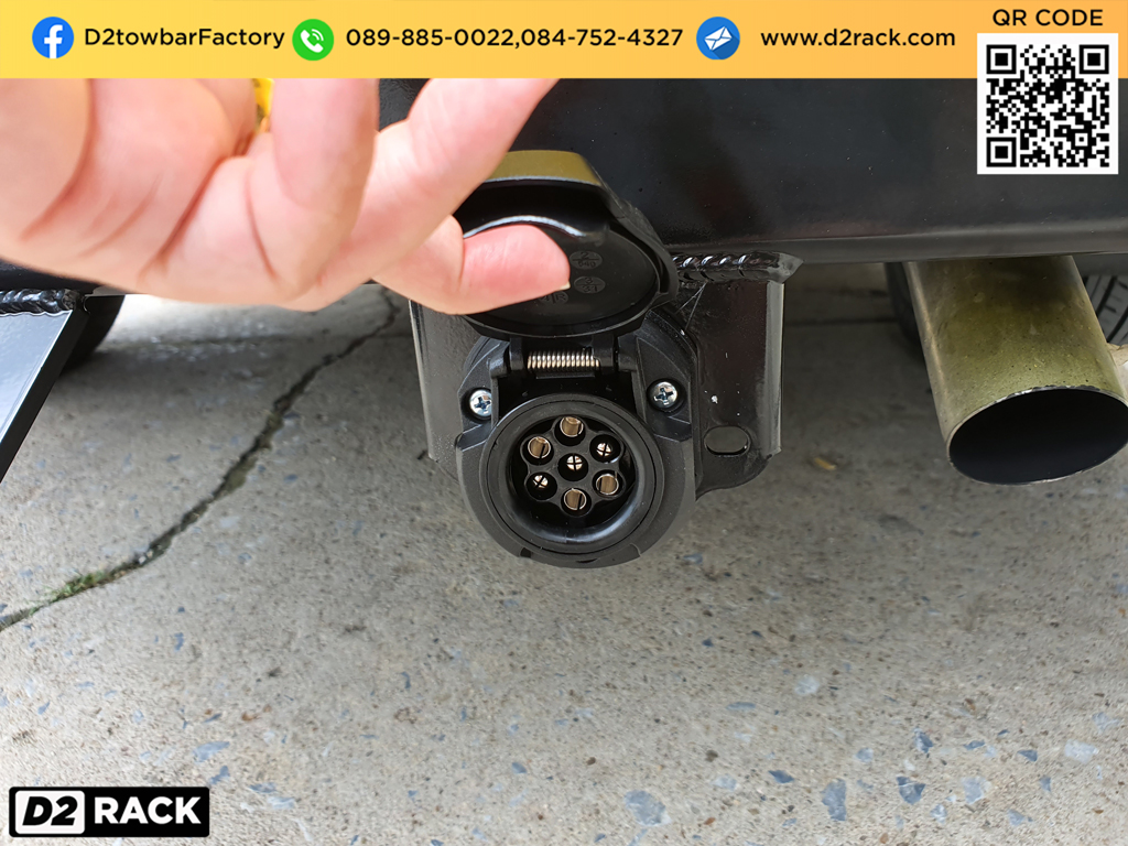 ชุดลากพ่วงมือสอง Toyota Revo เทเลอร์ลากมือสอง ปากนกแก้ว โตโยต้า รีโว กันชนลากพ่วง หัวบอลลากเรือ คานลาก ตะขอลาก หูลากเรือ เทรลเลอร์ลาก : งานติดตั้ง D2towbar ชุดลากเรือ Revo 