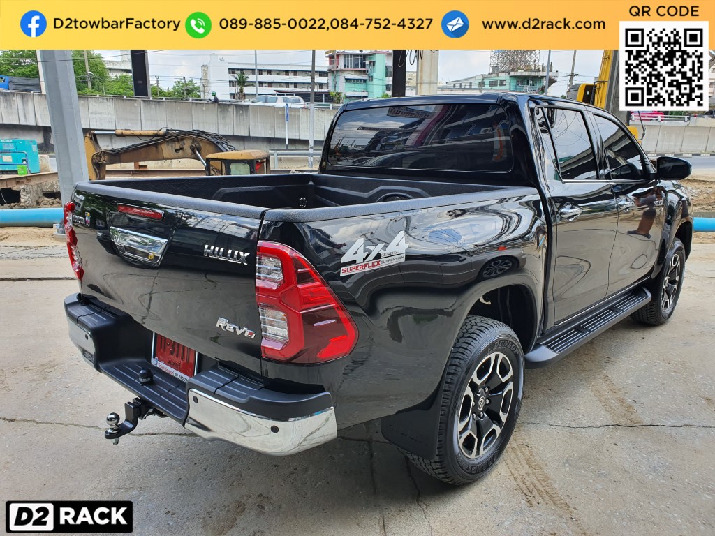 ชุดลากรถ Toyota Revo เทเลอร์ลากเรือมือสอง ชุดลากเรือ โตโยต้า รีโว่ กันชนลากพ่วง หัวบอลลากเรือ คานลาก ตะขอลาก หูลากเรือ เทรลเลอร์ลาก : งานติดตั้ง D2towbar ชุดลากเรือ Revo