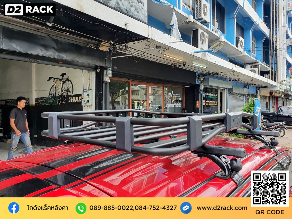 d2 autorack VRK รุ่น Tray 001 สำหรับ ซีลีริโอ แร็คมือสอง คานหลังคา rack หลังคารถ เก๋ง Suzuki Celerio แร็คหลังคารถเก๋ง ราคา ขาจับแร็คหลังคา มือสอง คานขวางมือสอง