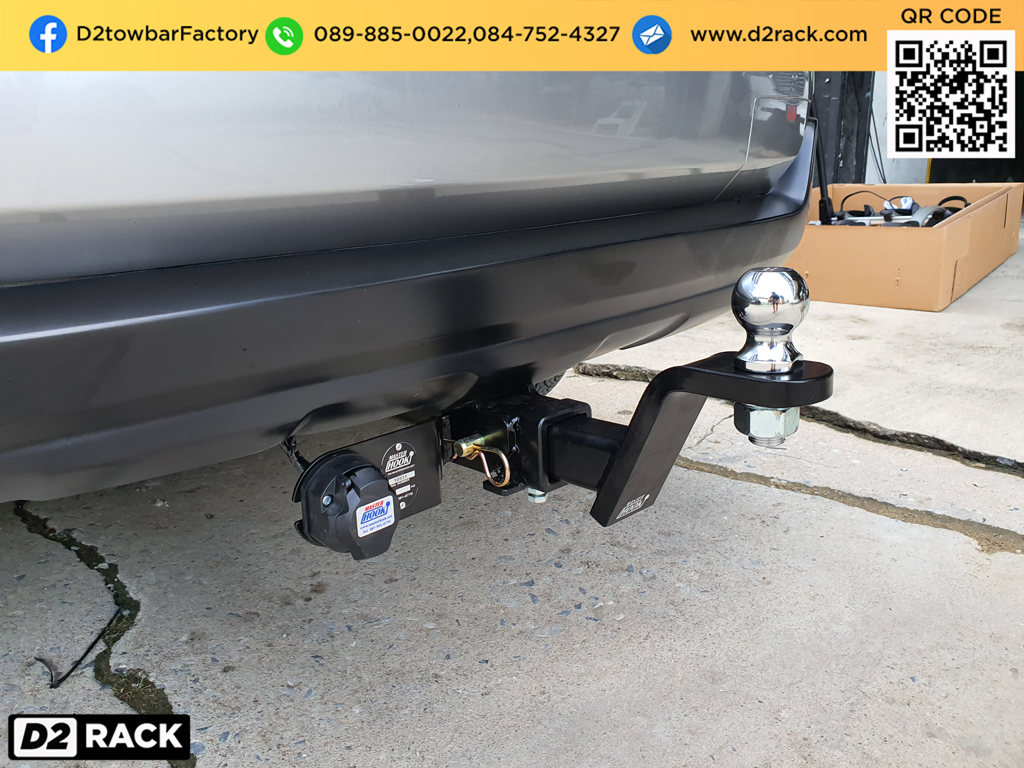 ลากพ่วงbigbike Ford Everest เทเลอร์ลากรถ เอเวอเรสต์ ชุดลากมอเตอร์ไซต์ ชุดลากพ่วงมือสอง หางลากเทเลอร์ : งานติดตั้ง D2towbar ชุดลากเรือ Ford Everest