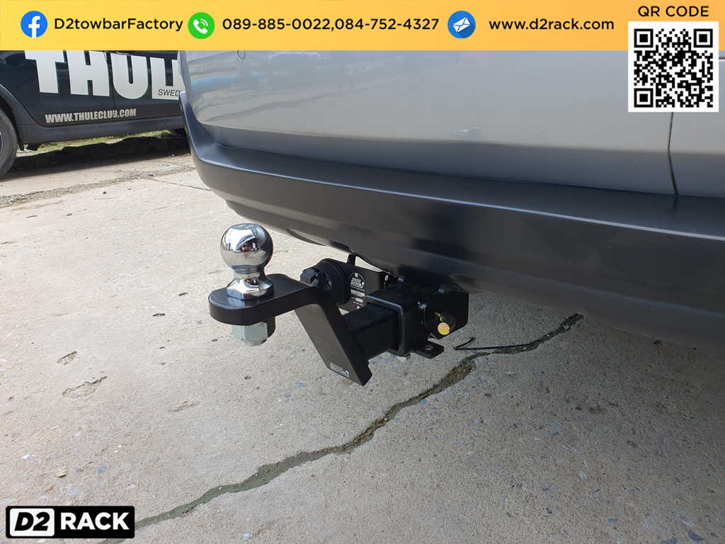 ชุดลากรถเก๋ง Ford Everest เทเลอร์พ่วงรถ เอเวอเรสต์ towbarhitch คานลากเรือมือสอง เทรลเลอร์ลากรถมือสอง : งานติดตั้ง D2towbar ชุดลากเรือ Ford Everest