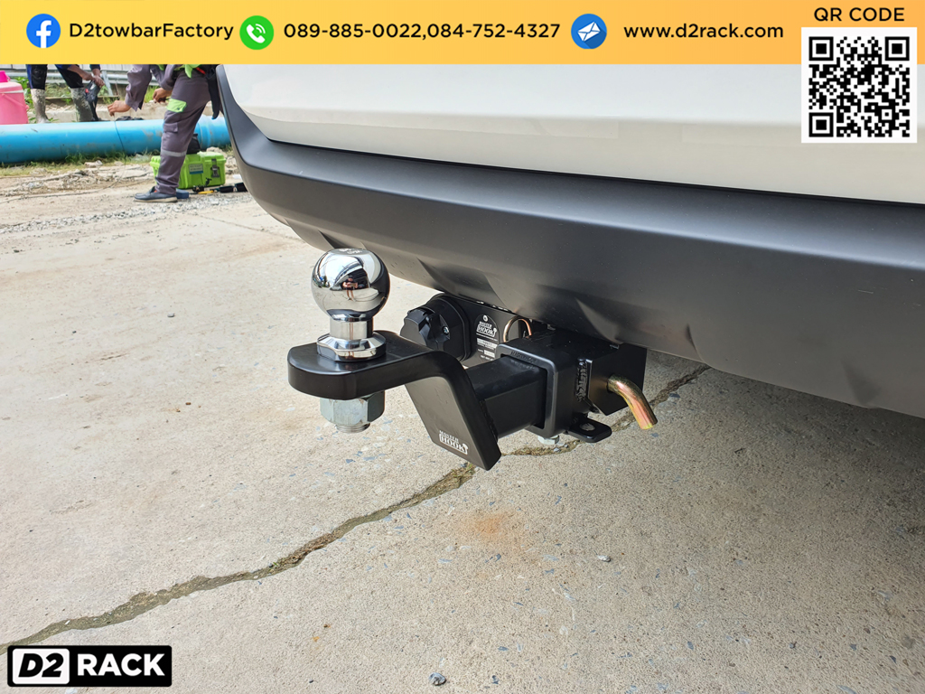 ตะขอลากรถราคา Ford Everest ชุดลาก เอเวอเรสต์ ชุดลาก towbarhitch เทรลเลอร์ลากรถ : งานติดตั้ง D2towbar ชุดลากเรือ Ford Everest