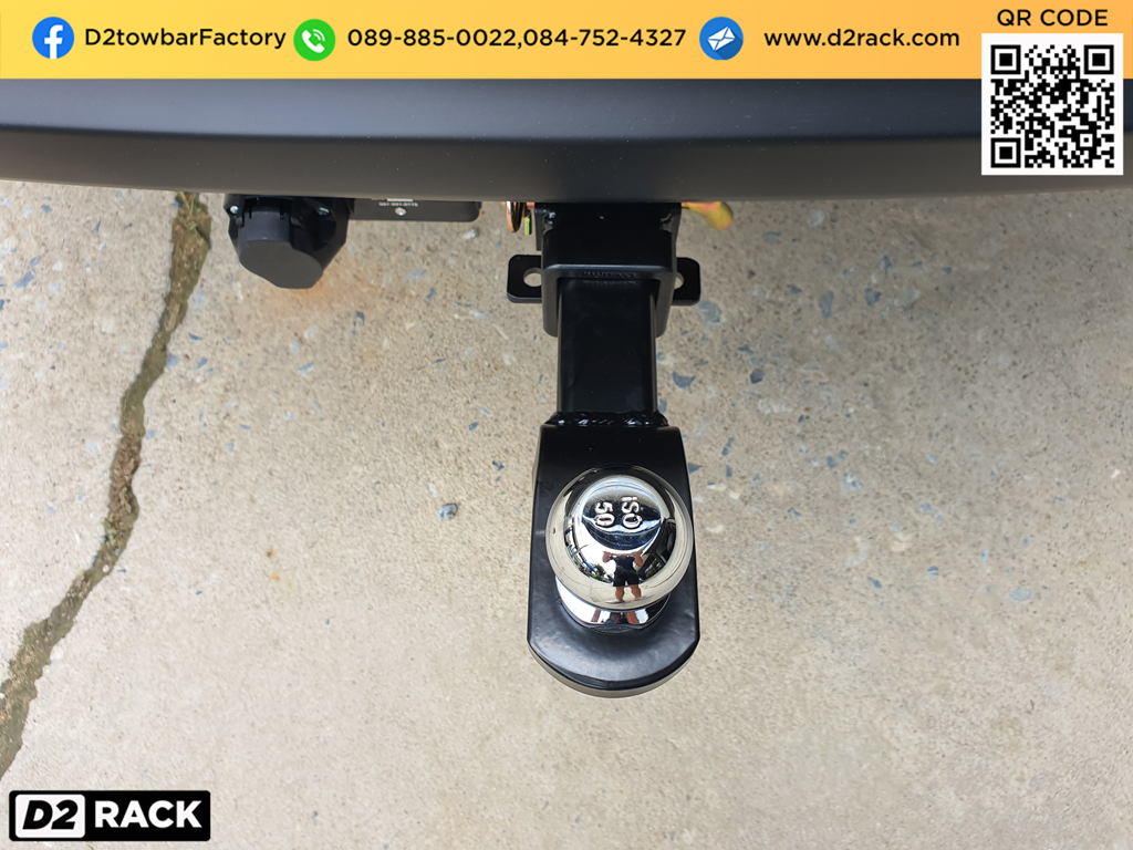 ชุดลากมอเตอร์ไซต์ Ford Everest หางลากเรือ เอเวอเรสต์ ชุดลากเรือมือสอง ชุดลากเจ็ทสกี หัวลากเทเลอร์ : งานติดตั้ง D2towbar ชุดลากเรือ Ford Everest