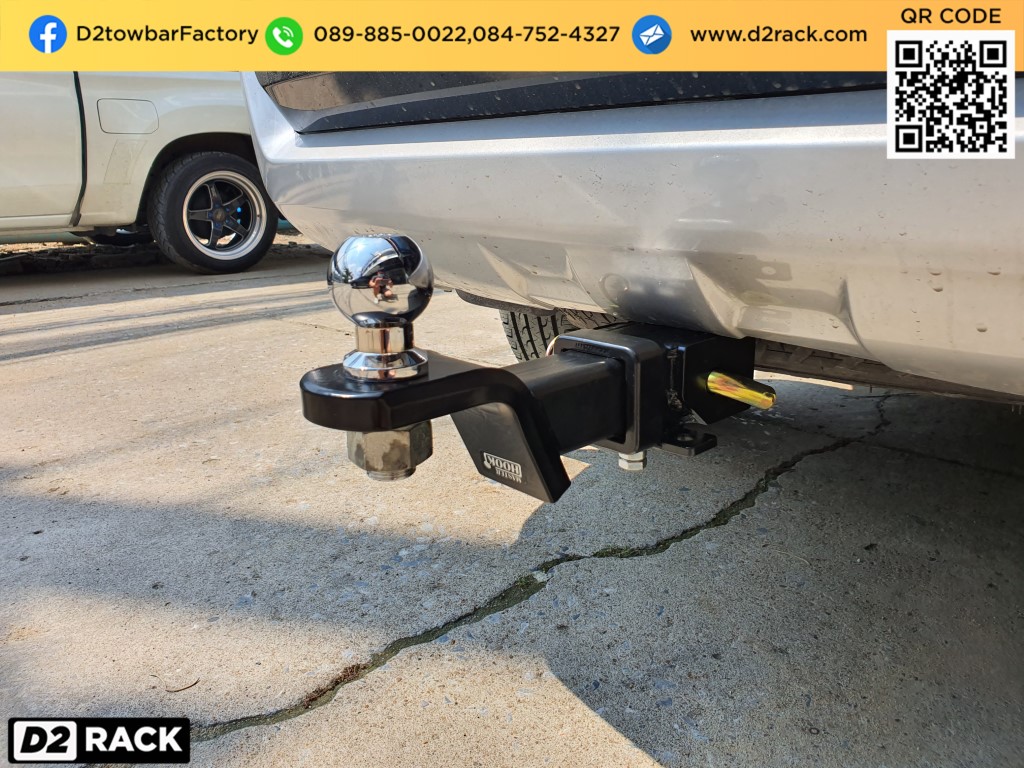 ชุดลากจูง Ford Everest เทเลอร์ลากรถเกี่ยวข้าวราคา ชุดลาก ฟอร์ด เอเวอเรสต์ กันชนลากพ่วง หัวบอลลากเรือ คานลาก ตะขอลาก หูลากเรือ เทรลเลอร์ลาก : งานติดตั้ง D2towbar ชุดลากเรือ Everest