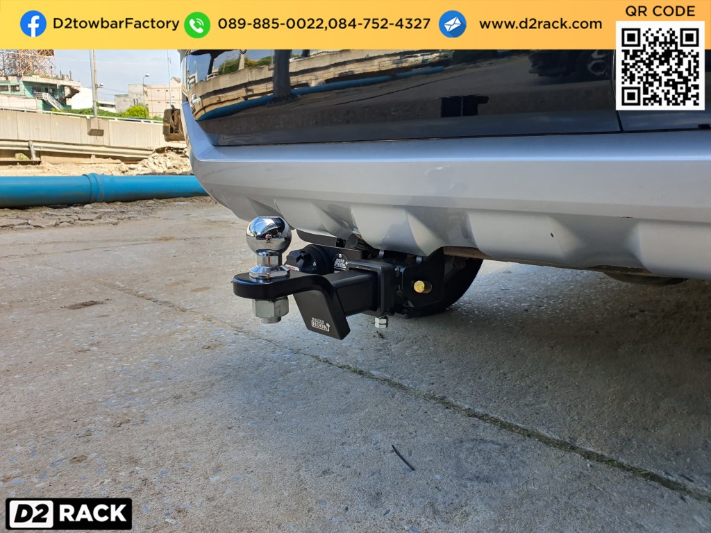 ชุดลาก Ford Everest ลากพ่วง bigbike เทเลอร์ลากพ่วงมือสอง ฟอร์ด เอเวอเรสต์ กันชนลากพ่วง หัวบอลลากเรือ คานลาก ตะขอลาก หูลากเรือ เทรลเลอร์ลาก : งานติดตั้ง D2towbar ชุดลากเรือ Everest