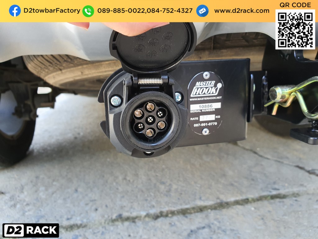 ชุดลากพ่วงมือสอง Ford Everest เทเลอร์ลากมือสอง ปากนกแก้ว ฟอร์ด เอเวอเรสต์ กันชนลากพ่วง หัวบอลลากเรือ คานลาก ตะขอลาก หูลากเรือ เทรลเลอร์ลาก : งานติดตั้ง D2towbar ชุดลากเรือ Everest