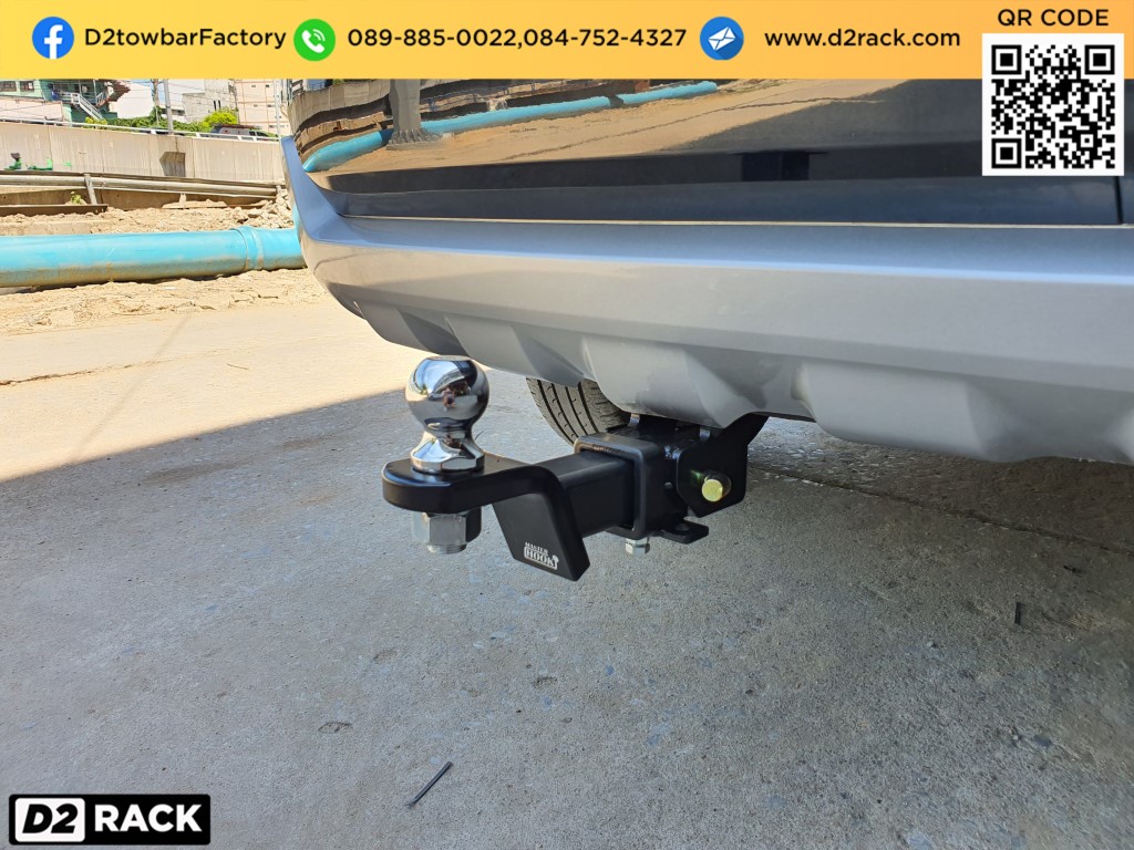ตะขอลากจูง Ford Everest เทเลอร์ลากเรือ ชุดลากบิ๊กไบต์ ฟอร์ด เอเวอเรสต์ กันชนลากพ่วง หัวบอลลากเรือ คานลาก ตะขอลาก หูลากเรือ เทรลเลอร์ลาก : งานติดตั้ง D2towbar ชุดลากเรือ Everest