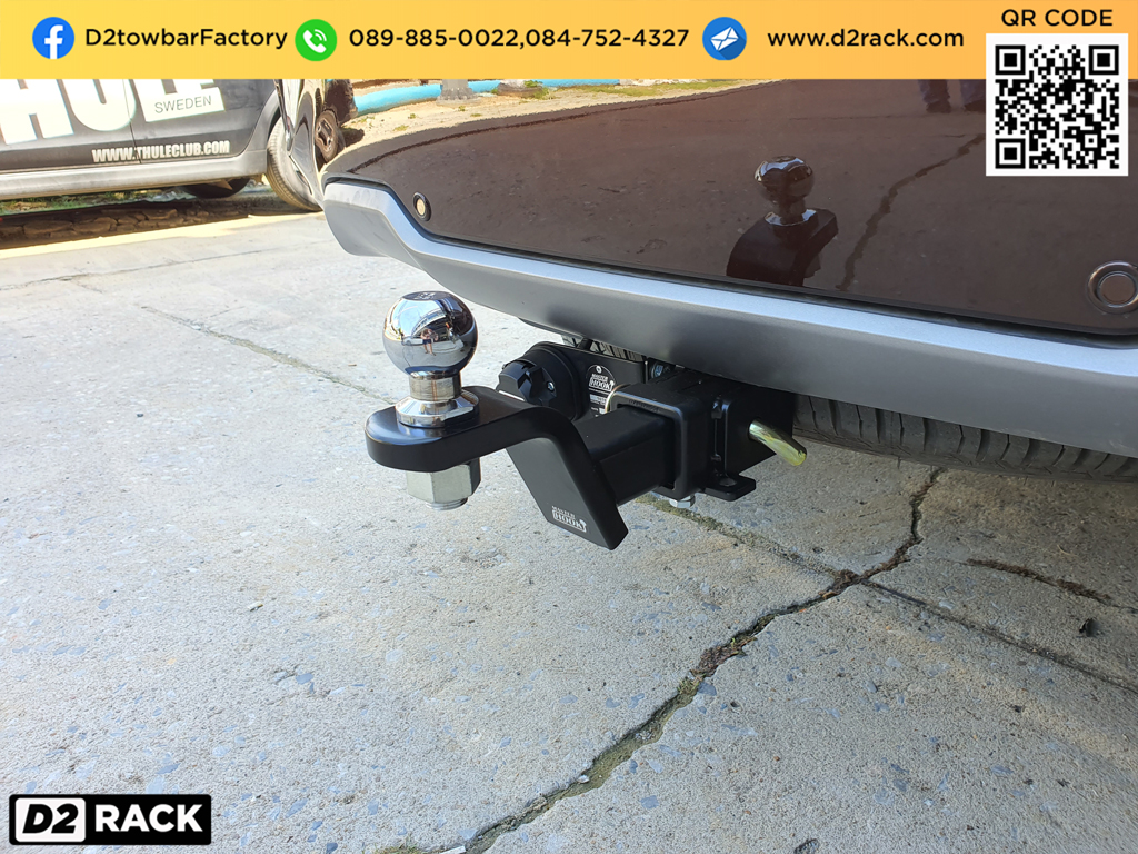 ตะขอลากรถราคา Isuzu Mu-X ชุดลาก มิวเอ็กซ์ ชุดลาก towbarhitch เทรลเลอร์ลากรถ : งานติดตั้ง D2towbar ชุดลากเรือ Isuzu Mu-X