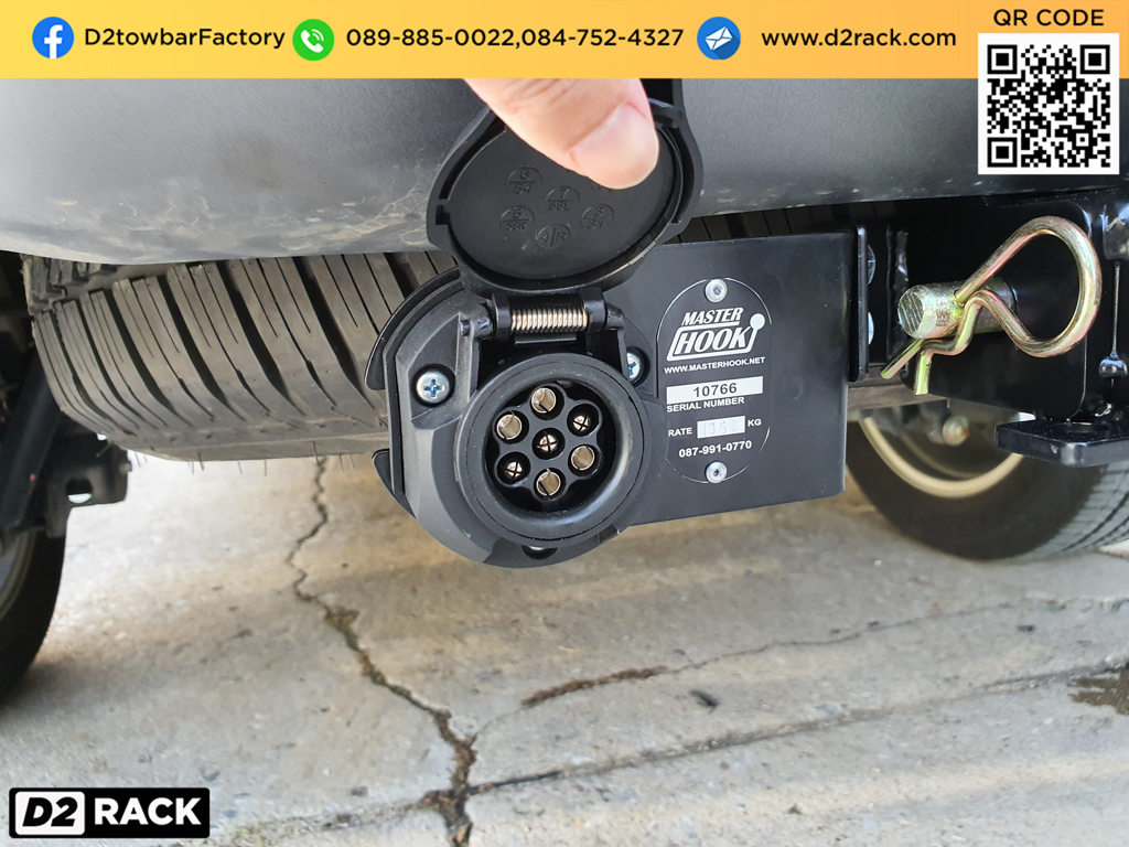 towbarhitch Isuzu Mu-X หัวบอลลากเรือ มิวเอ็กซ์ ชุดลากพ่วงมือสอง ชุดลากมอเตอร์ไซต์ ชุดลากเรือมือสอง : งานติดตั้ง D2towbar ชุดลากเรือ Isuzu Mu-X 