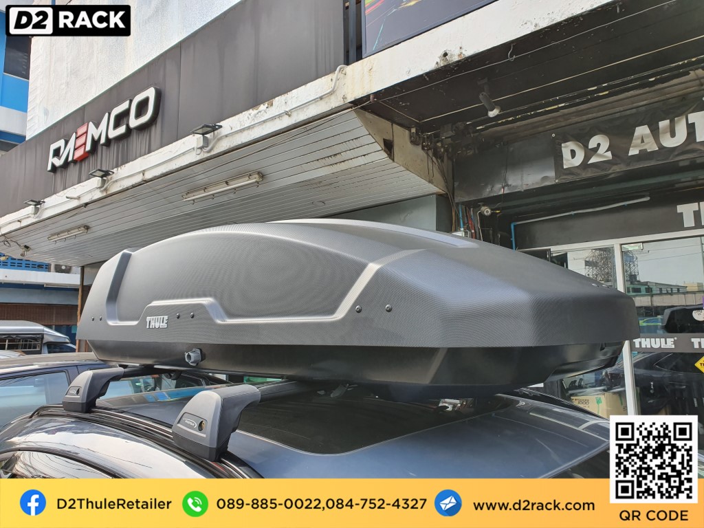 กล่องติดหลังคาคารถ thule Force XT M roof box ราคาถูก ที่วางของบนหลังคา กล่องหลังคารถ : ผลงานติดตั้ง กล่องหลังคารถยนต์ roof box Mazda CX30 ซีเอ็กซ์30