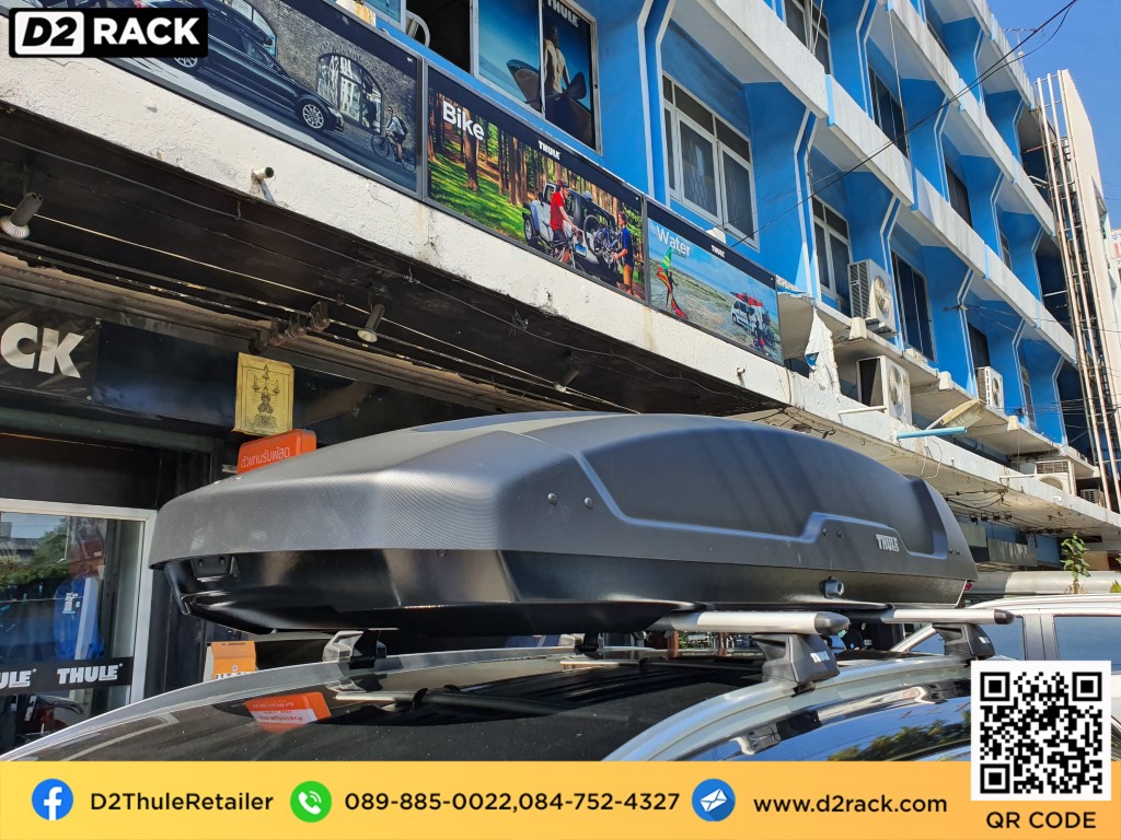 ที่วางของบนหลังคา THULE RoofBox Force XT XL กล่อง ราคา ถูก กล่องเก็บของติดรถยนต์ : ผลงานติดตั้ง กล่องหลังคารถยนต์ roof box Mazda CX8