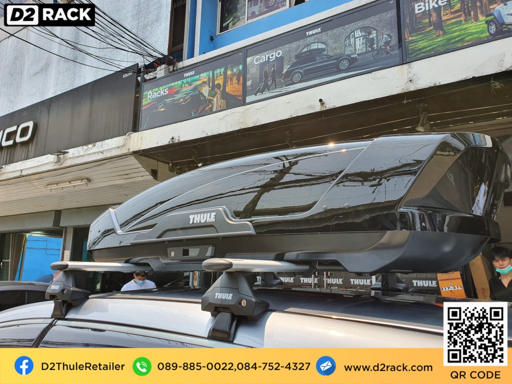 กล่องสัมภาระบนหลังคา THULE RoofBox Motion XT M กล่องสัมภาระบนหลังคามือสอง ที่วางของบนหลังคา มือสอง : ผลงานติดตั้ง กล่องหลังคารถยนต์ roof box Honda CRV G5 ซีอาร์วี