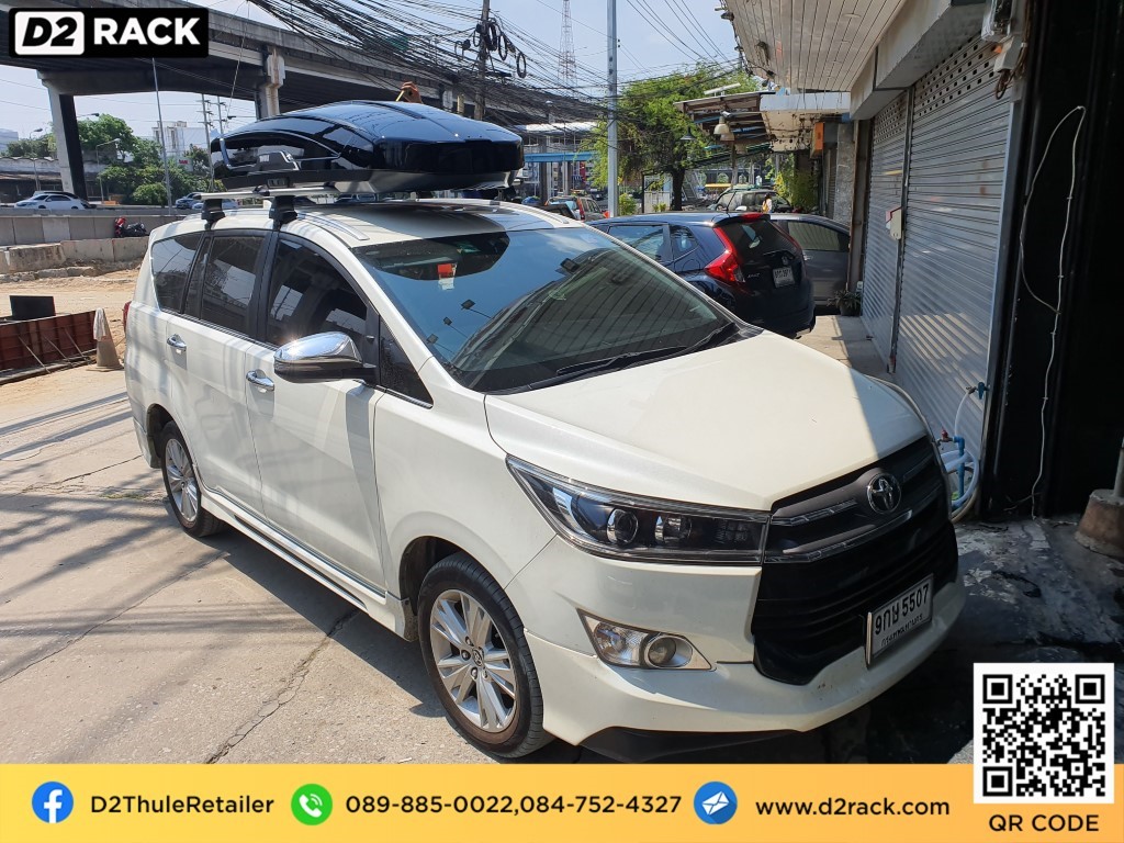 กล่องใส่สัมภาระบนหลังคารถ THULE Motion XT XL กล่องบนหลังคา กล่องใส่ของบนหลังคามือ 2 กล่องอเนกประสงค์บนหลังคารถ : ผลงานติดตั้ง กล่องหลังคารถยนต์ roof box Toyota Innova อินโนว่า