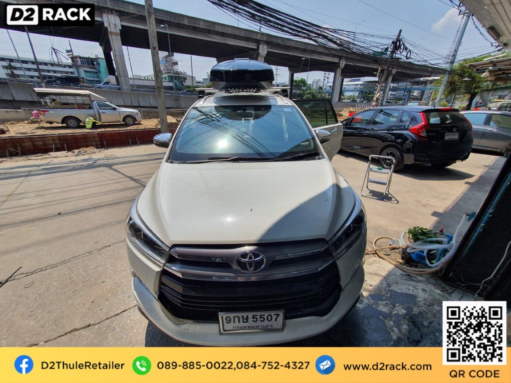 กล่องวางของบนหลังคา THULE Motion XT XL กล่องบนหลังคา กล่อง RoofBox กล่องหลังคารถ : ผลงานติดตั้ง กล่องหลังคารถยนต์ roof box Toyota Innova อินโนว่า
