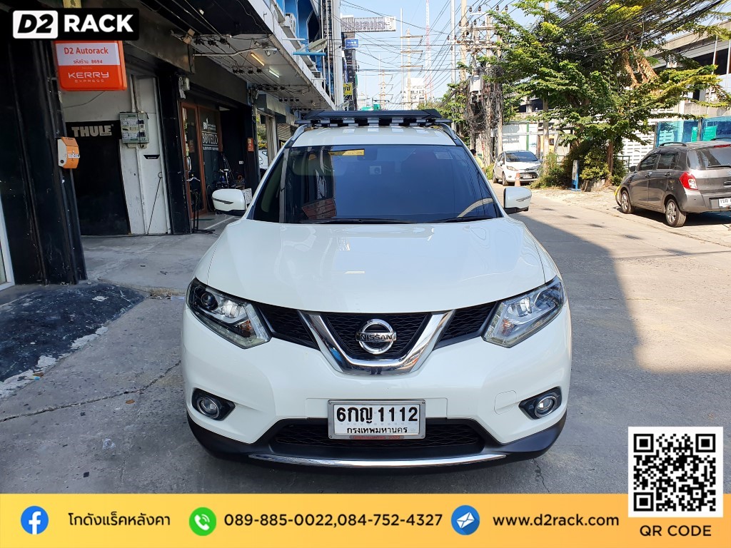 แร็คหลังคาวีอาร์เคมือสอง VRK รุ่น Modern สำหรับ X-Trail แร็คมือสอง วีอาร์เค ถาดแร็คหลังคามือสอง เอ็กส์เทร์ล ตะแกรง หลังคา ร้าน ติด ตั้ง แร็คหลังคา ราคาแร็คหลังคา