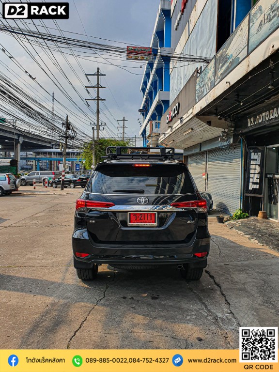 ที่วางของบนหลังคารถ vrk รุ่น tray 002 สำหรับ Toyota Fortuner แร็คมือสอง วีอาร์เค ติดตั้งแร็คหลังคา โตโยต้า ฟอร์จูนเนอร์ นิว แร็คหลังคา พระราม 2 ขา จับ แร็คหลังคา รถ ตู้ 