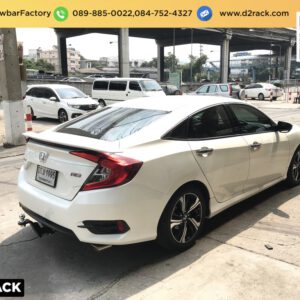 ชุดลากพ่วง Honda Civic กันชนหลังลากพ่วง สาลี่ลากจูง กันชนลากเรือ เทเลอร์ : งานติดตั้ง D2towbar ชุดลากเรือ ฮอนด้า ซีวิค
