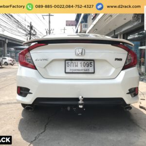 ชุดลากเรือ Honda Civic กันชนลากเรือ ชุดลากพ่วงมือสอง คานลากเรือ อุปกรณ์เทรลเลอร์ ลาก เรือ : งานติดตั้ง D2towbar ชุดลากเรือ ฮอนด้า ซีวิค