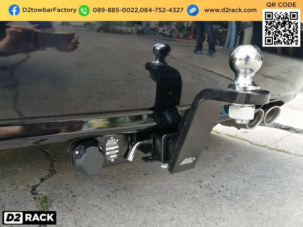 towbar ฮอนด้า ซีวิค อุปกรณ์ลากเรือ กันชนลากพ่วง ชุดลากพ่วงเจ็ทสกี ชุดลากหัวบอล กันชนลากพ่วง หัวบอลลากเรือ คานลาก ตะขอลาก หูลากเรือ เทรลเลอร์ลาก : งานติดตั้ง D2towbar ชุดลากเรือ Honda Civic