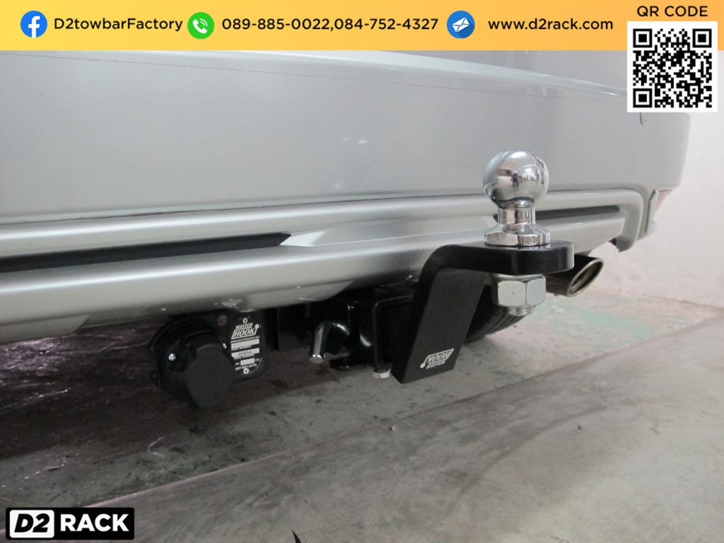 ตะขอลากรถ Honda HRV เทเลอร์ลากรถไถ ห่วงโอเมก้า ฮอนด้า เอชอาร์วี : งานติดตั้ง D2towbar ชุดลากเรือ Honda HRV