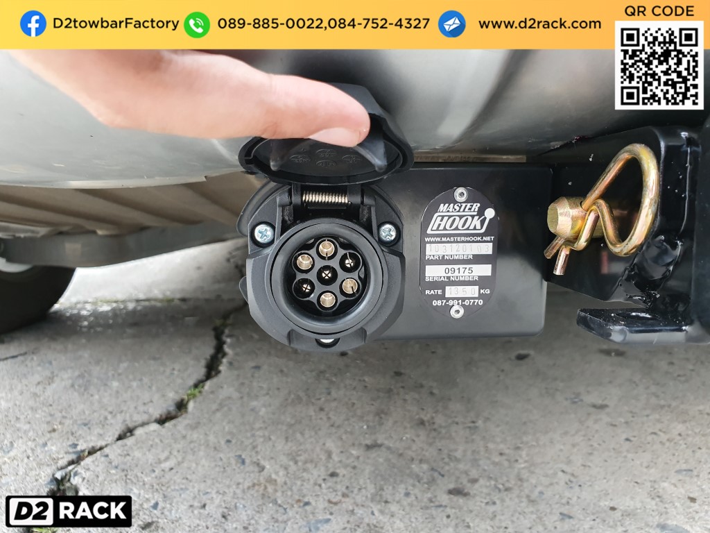 towbar เกีย คาร์นิวัล อุปกรณ์ลากเรือ กันชนลากพ่วง ชุดลากพ่วงเจ็ทสกี ชุดลากหัวบอล : งานติดตั้ง D2towbar ชุดลากเรือ kia carnival