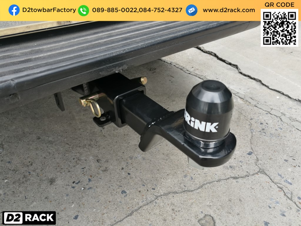 ชุดลากพ่วง Mazda BT-50 เทเลอร์ลากเรือ ชุดลากพ่วงมือสอง มาสด้า บีที : งานติดตั้ง D2towbar ชุดลากเรือ BT50